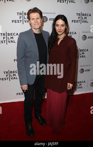 Tribeca Film Festival - 'Julian Schnabel: A Private Portrait' Premiere - Arrivals  Featuring: Willem Dafoe, Giada Colagrande Where: New York City, New York, United States When: 28 Apr 2017 Credit: Derrick Salters/WENN.com Stock Photo