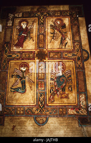 The Book of Kells (Dublin, Trinity College Library), is an illuminated ...