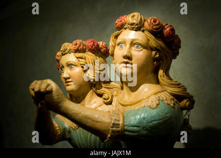 A ship's figurehead on display at Mystic Seaport, Mystic, Connecticut, USA Stock Photo