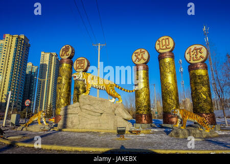 Siberian Tiger Park in Harbin, China Stock Photo