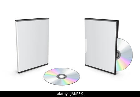 3d vector mesh disc boxes isolated on the white background Stock Photo