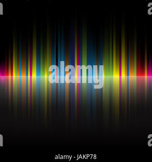 The beautiful gradient rainbow colors black background for design Stock Photo