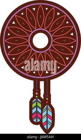 dream Catcher hippie style Stock Vector