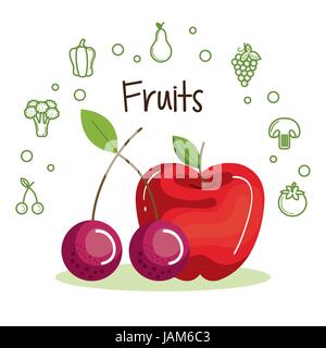 Healthy food design Stock Vector
