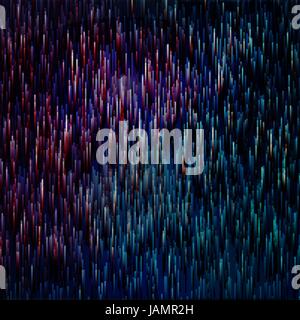 Glitched Linear Gradient Structure. Random Digital Signal Error. Flowing Colorful Shapes. Modern Abstract Background. Element Of Design For Poster, Co Stock Vector