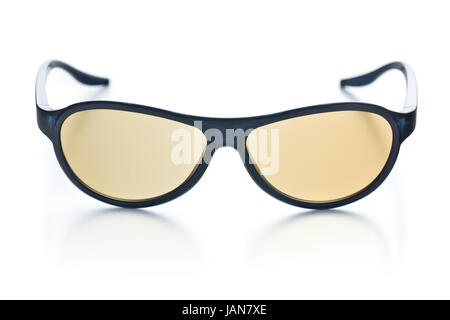 3d polarized glasses on white background Stock Photo