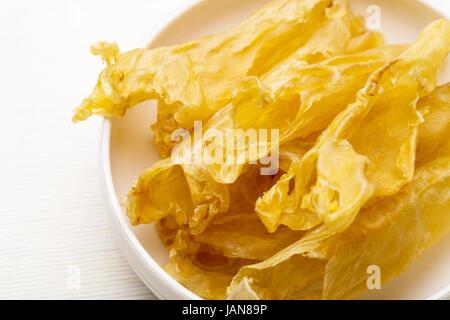 Chinese dried fish maw close up Stock Photo