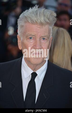 David Lynch  Arriving on the red carpet for the 70th Cannes Film Festival celebrations  May 23, 2017 Photo Jacky Godard Stock Photo