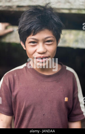 The hunter-gatherer Penan in Sarawak, in the Malaysian part of Borneo. Stock Photo