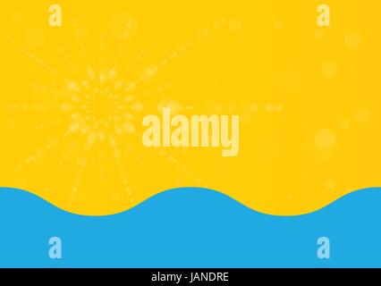 Summer holiday abstract background, energy, relax and spa, Stock Vector