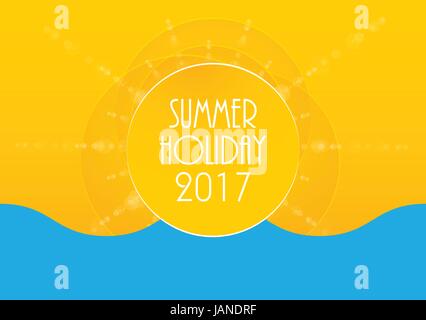 Summer holiday abstract background, energy, relax and spa, Stock Vector