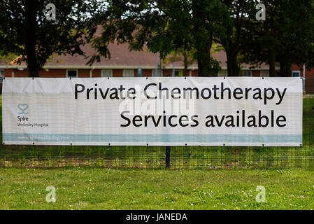 Private chemotherapy. Spire Wellesley Hospital in Eastern Avenue Southend on Sea, Essex. Private hospital Stock Photo