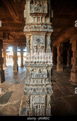 iravatesvara Temple located in the town of Darasuram near Kumbakonam in Tamil Nadu.This temple, built by Rajaraja Chola II Stock Photo