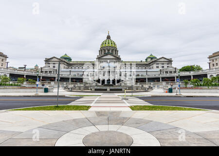 Capitol building in Downtown Harrisburg, pennsylvania Stock Photo