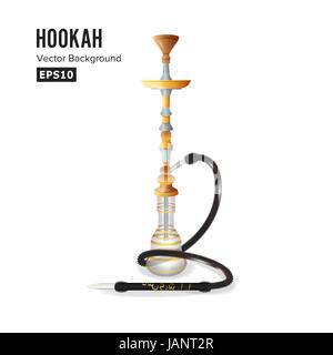 Hookah Symbol Vector Illustration. Template Graphic Design Element For Menu Of Hookah Lounge Stock Vector
