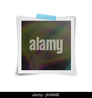 Instant Photo Frame Vector. Retro Photo Frame Isolated On White Background. Vector Illustration For Your Design Artwork, Poster Stock Vector