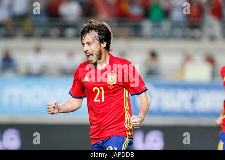 Murcia, Spain. 7th June, 2017. International friendly match between National Football Team of Spain and Colombia at Nueva Condomina Stadium in Murcia. © ABEL F. ROS/Alamy Live News Stock Photo