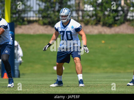 June 06, 2017: Dallas Cowboys guard Zack Martin #70 during an NFL mini-camp organized team activities at The Star in Frisco, TX Albert Pena/CSM Stock Photo