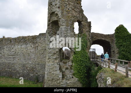 Pevensey Castle and Eastbourne 2016 Stock Photo