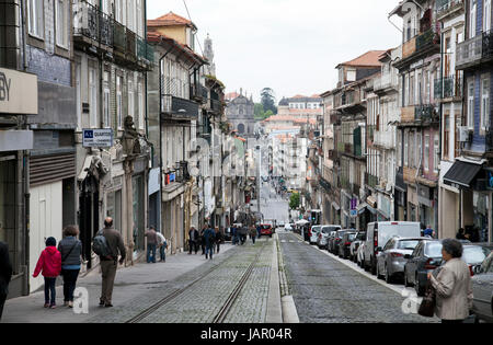 Rua 31 de Janeiro in  Porto Portugal Stock Photo