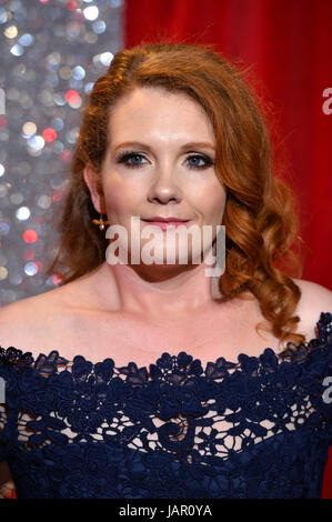 Jennie McAlpine attending the British Soap Awards 2017 at The Lowry, Salford, Manchester. PRESS ASSOCIATION Photo. Picture date: Saturday 3 June, 2017. See PA Story SHOWBIZ Soap. Photo credit should read: Matt Crossick/PA Wire Stock Photo