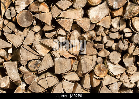 Brennholzstapel Stock Photo