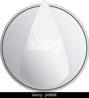 Dial vector in 3D shaded vector format Stock Vector