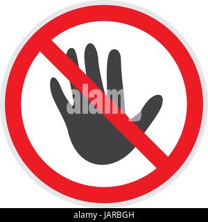 No entry sign in vector depicting banned activities Stock Vector