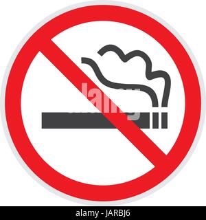 No smoking sign in vector depicting banned activities Stock Vector