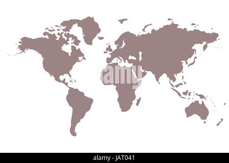 World map, vector illustration Stock Vector
