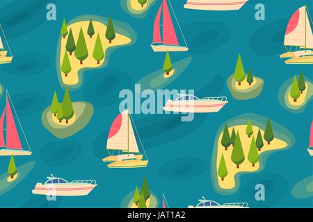 Travel retro seamless pattern Stock Vector