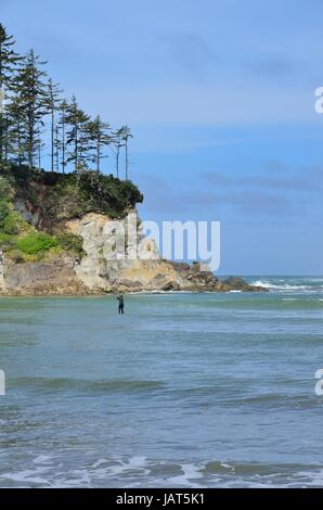 USA, Oregon, Bay at rocky coastline Stock Photo - Alamy