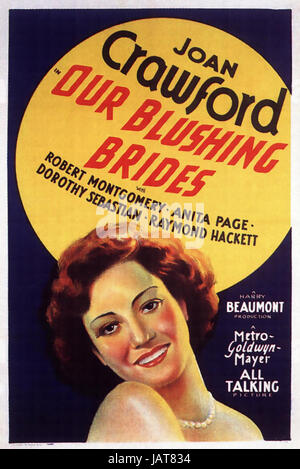 OUR BLUSHING BRIDES 1930 MGM film with Joan Crawford Stock Photo