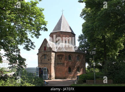 11th century Sint-Nicolaaskapel (Saint Nicholas Chapel) at Valkhof park, central Nijmegen, Gelderland, Netherlands. Stock Photo