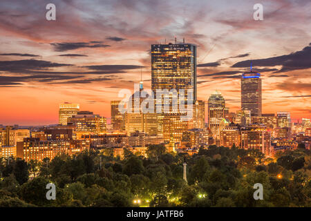 Boston, Massachusetts, USA downtown skyline. Stock Photo