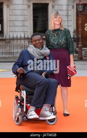Yinka Shonibare arriving for Royal Academy of Arts Summer Exhibition Preview Party 2017 held at Burlington House, London. PRESS ASSOCIATION Photo. Picture date: Wednesday June 7, 2017. Photo credit should read: Matt Crossick/PA Wire Stock Photo