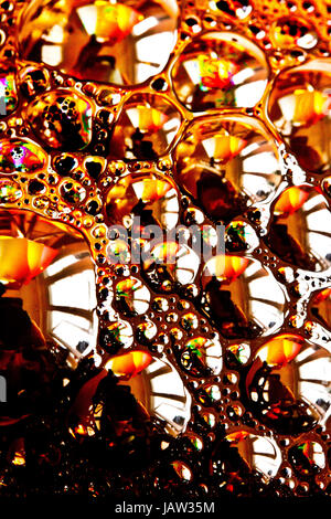 Close Up of Bubbles Made from Paint Stock Photo