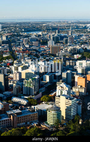 An aerial view of Brisbane's downtown business and office district. Stock Photo