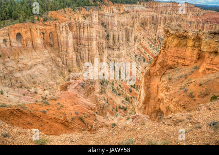 Bryce Canyon amphitheater west USA utah 2013 valley panoramic view Stock Photo