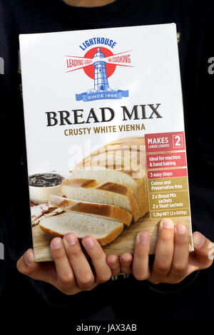 Crusty White Vienna Bread Mix Stock Photo