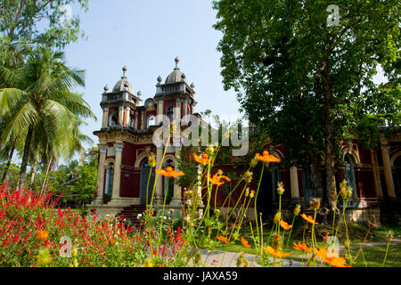 Shashi Lodge, an architectural symbol of Mymensingh region. Maharaja Shurjokanto Acharya Chowdhury commissioned this magnificently designed lodge with Stock Photo