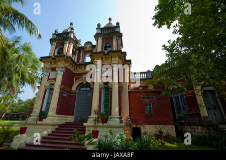 Shashi Lodge, an architectural symbol of Mymensingh region. Maharaja Shurjokanto Acharya Chowdhury commissioned this magnificently designed lodge with Stock Photo