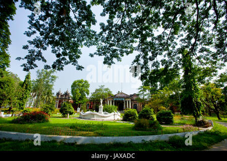 Shashi Lodge, an architectural symbol of Mymensingh region. Maharaja Shurjokanto Acharya Chowdhury commissioned this magnificently designed lodge with Stock Photo