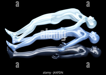 3d rendered Illustration. Astral Projection. Stock Photo