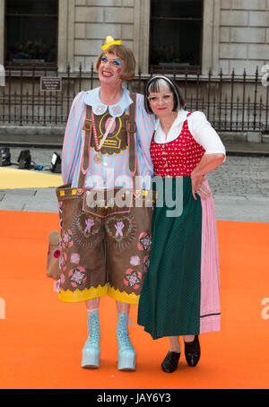 London, UK. 7 June 2016. Pictured: Royal Academian Grayson Perry with his wife. Stock Photo