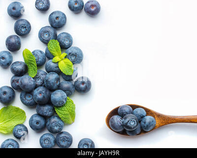 Blueberries isolated on white background Stock Photo