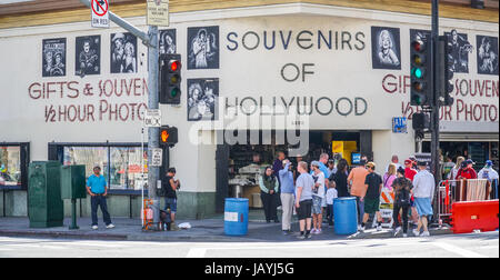 Souvenirs of Hollywood in Los Angeles - LOS ANGELES - CALIFORNIA Stock Photo