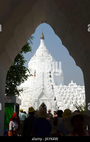 Mya Thein Tan temple, Mingin, near Mandalay, Myanmar Stock Photo