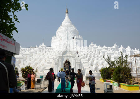 Mya Thein Tan temple, Mingin, near Mandalay, Myanmar Stock Photo