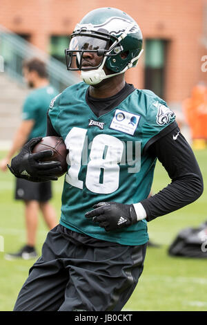 FILE - In this Oct. 30, 2016, file photo, Philadelphia Eagles wide receiver  Dorial Green-Beckham warms up before an NFL football game against the  Dallas Cowboys in Arlington, Texas. Police say the